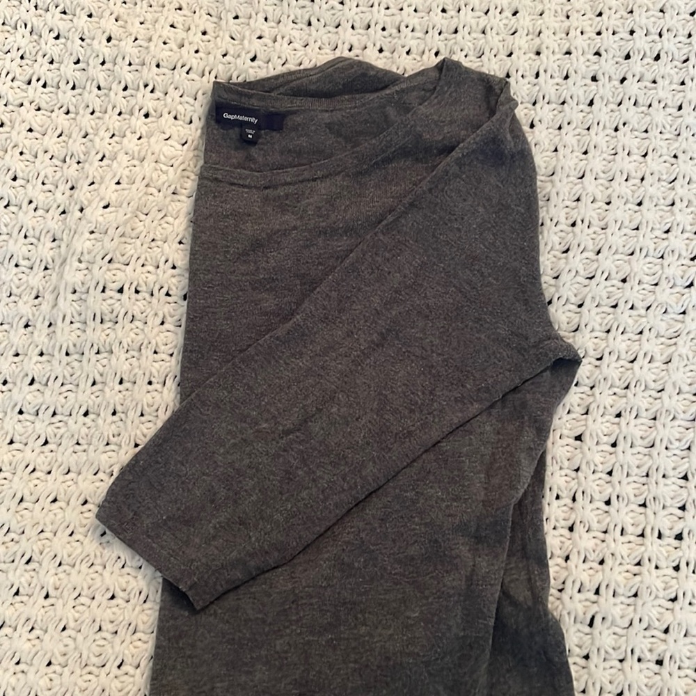 Grey Gap Maternity Sweater